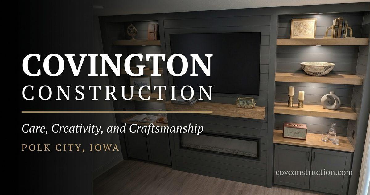 The Covington Construction website, built by YesDesk